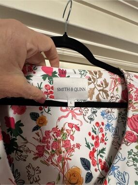 Smith and Quinn White Floral Print Women’s Dress - Pink & Yellow Bouquet